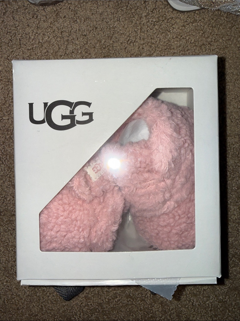 UGG Pink Shearling Baby Booties